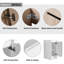 Armoire de salle de bain 48 po avec lavabo en céramique noire 2 compartiments, porte 48 po, 2 compartiments de rangement-876754823