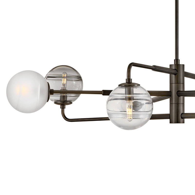 Oberon 8 - Light Chandelier, Black Oxide