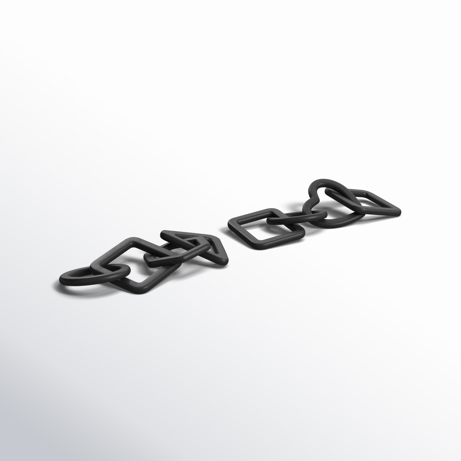 Allegra Abstract Figurines & Sculptures, Black