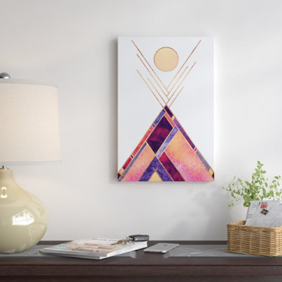 « tipi mountain », impression sur toile tendue