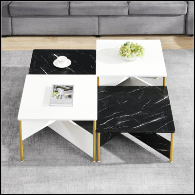 Ensemble de 4 tables basses modernes gigognes Mid-Century