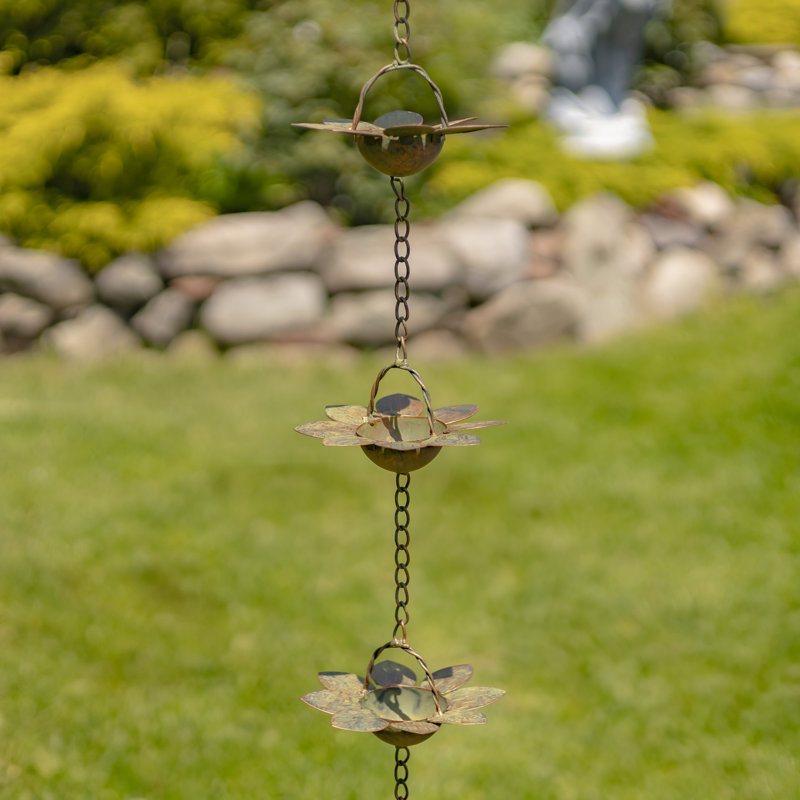 Natal Metal Plants & Flowers Rain Chain