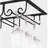 Wall Mounted Wine Glass Rack in Black