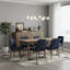 Armoire d'appoint moderne 55 "en noyer avec bords arrondis, 4 portes et beaucoup de rangement-1209570307