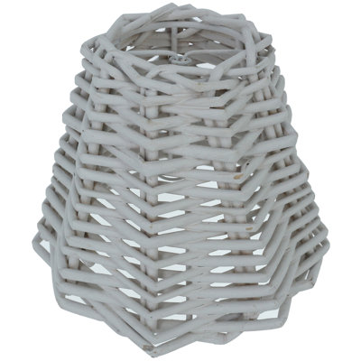 5 in. H x 6 in. W Bamboo and Rattan Empire Candelabra Shade
