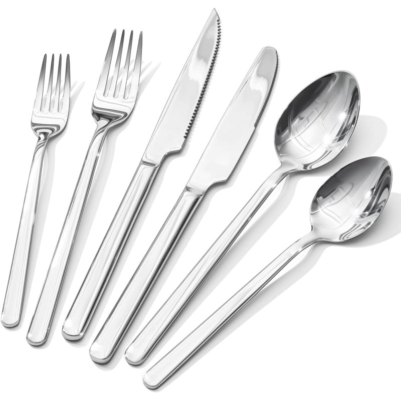 48-Piece Silverware Set With Steak Knives