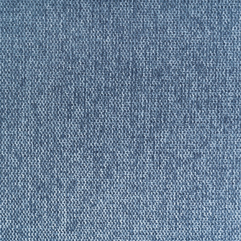 Canapé à accoudoirs carrés de 73 po, Natté bleu chiné