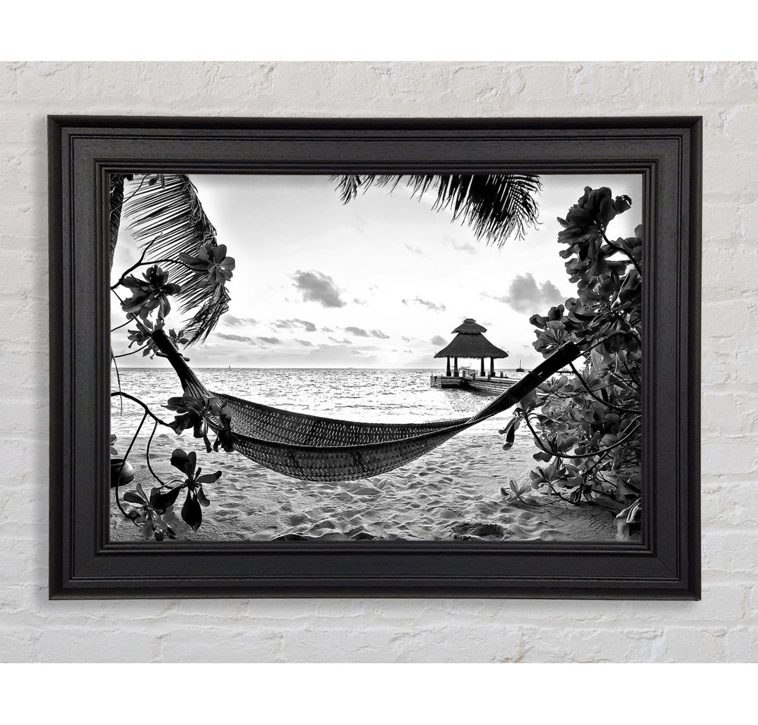 Gerahmtes Leinwandbild Tropical Paradise For Lovers