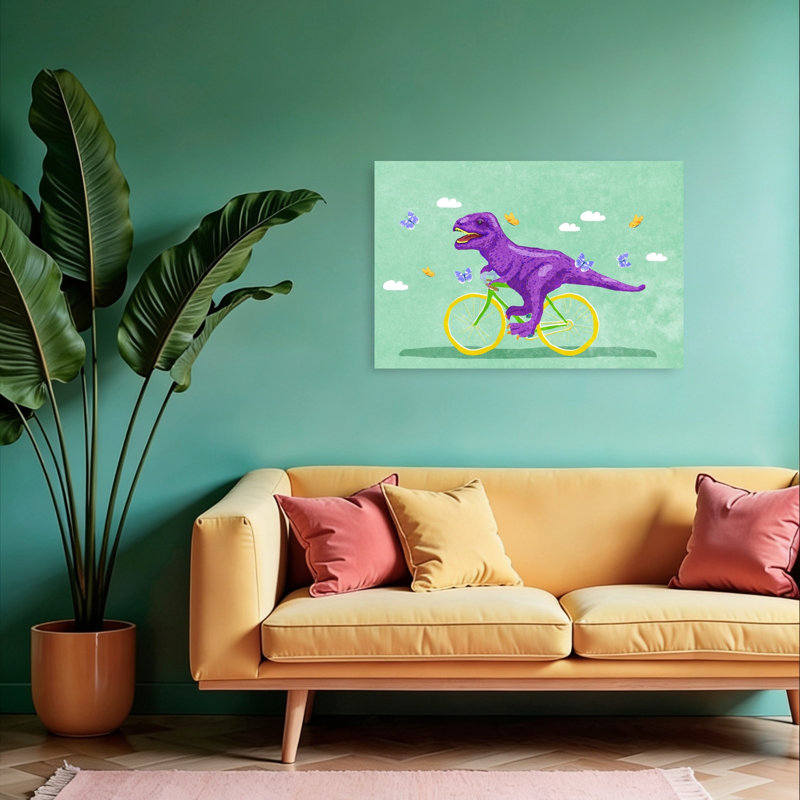 Dino Racer, 24" H x 36" W