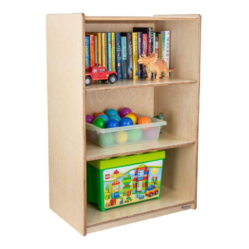 Mobile Birch Storage with (3) Shelves