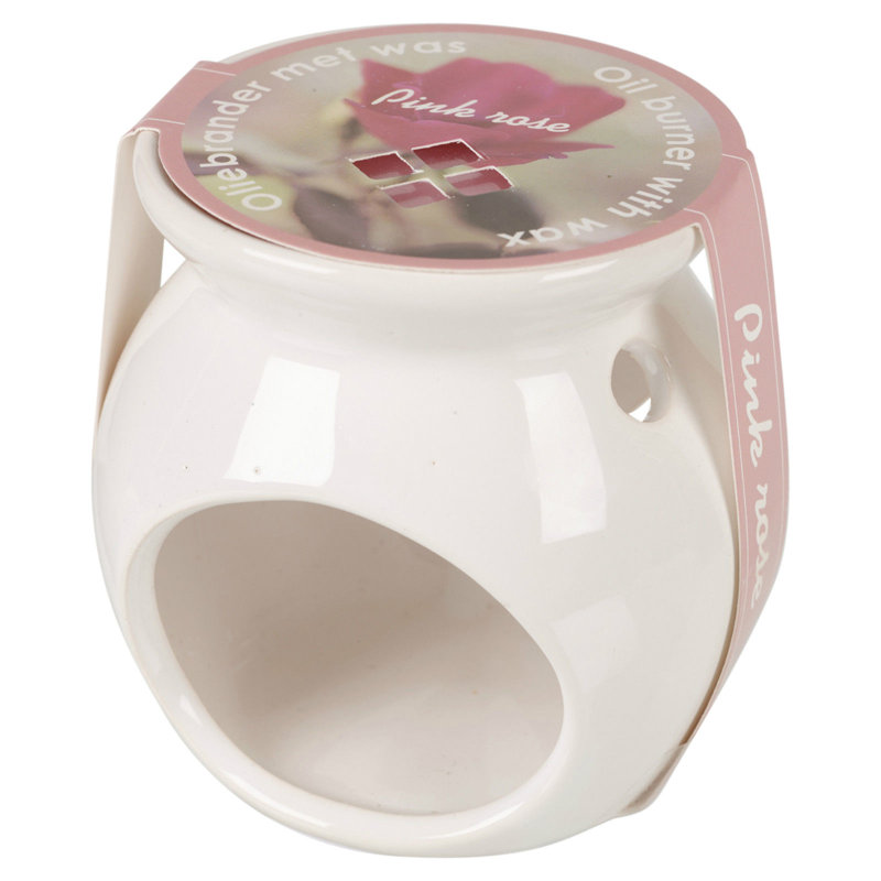 Concrete / Cement Tealight Holder, Pink Rose