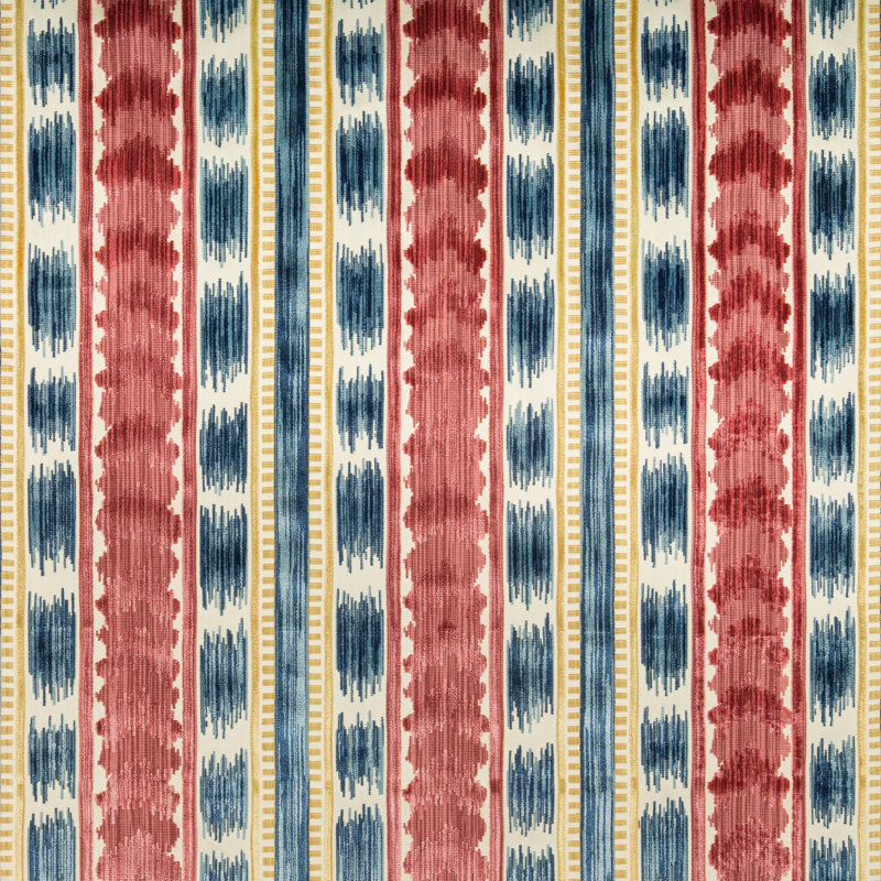 Chaumont Velvets Bayeaux Performance Fabric, Red