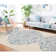 Tapis ikat beige / bleu Joliet