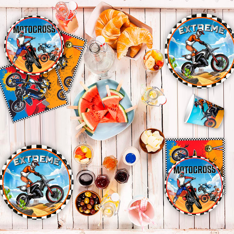 Fournitures d'anniversaire de moto
