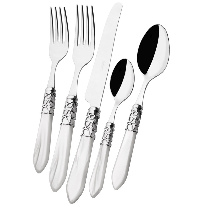 Melodia 5 Piece Place Setting White, White