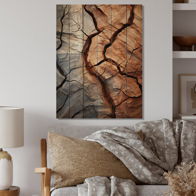 «Desert Textures Of The Sand I» sur bois