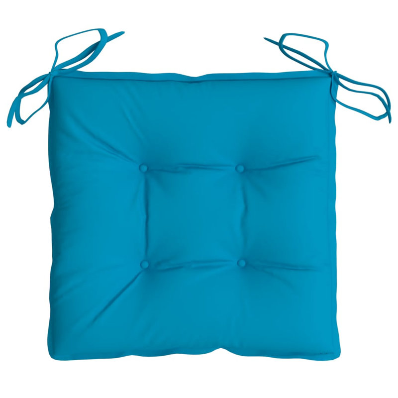Coussin de siège d'extérieur, 15,7 po x 15,7 po, Bleu clair