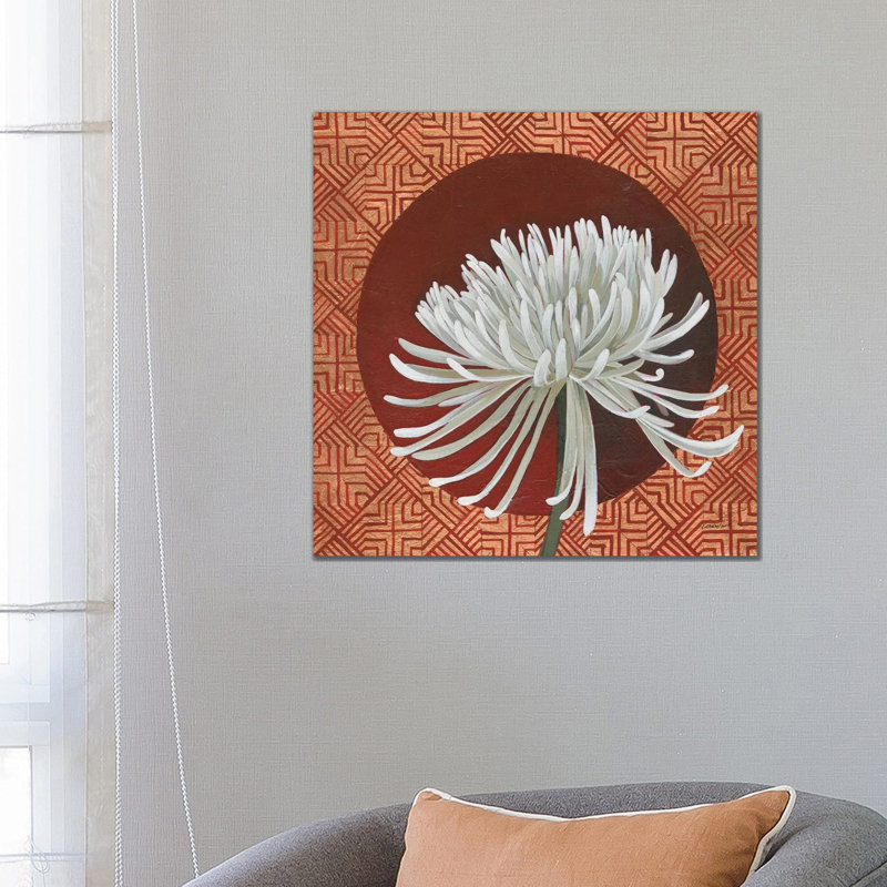 Morning Chrysanthemum III by Kathrine Lovell - 1 Piece Wrapped Canvas Painting, 66.04cm H x 66.04cm W x 1.91cm D