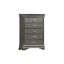 Mobilier de chambre à coucher moderne à finition grise avec tiroirs 1 pièce Modern Transitional