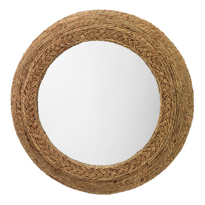 Miroir mural en bois