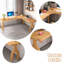 Bureaux en bois massif en L Burlywood-107286842-107286841