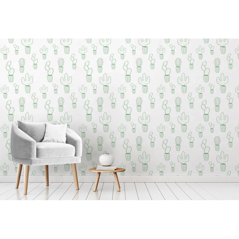 Panneau de papier peint adhésif en pots lisse, L 4 po x l 24 po