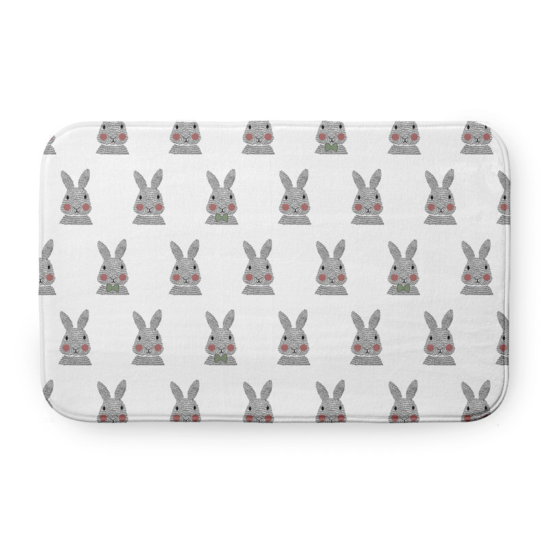 Tapis de bain Borislav Funky Junky, L 17 po x L 24 po, Vert