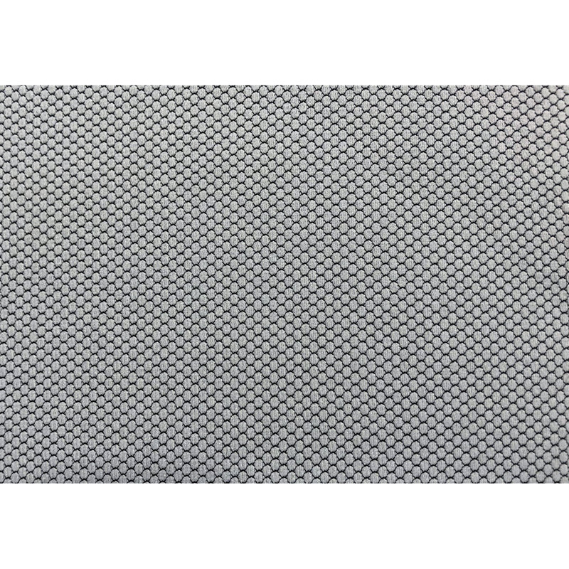 Fauteuil de bureau ergonomique, tissu gris, base en métal blanc, filet contemporain rotatif à 360 degrés, hauteur réglable