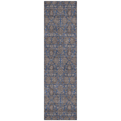 Naadiya Washable Floral Indoor / Outdoor Rug