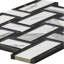 Stately Tre Basketweave 9.5" x 14" Porcelain Marble Look Wall & Floor Tile-72531483