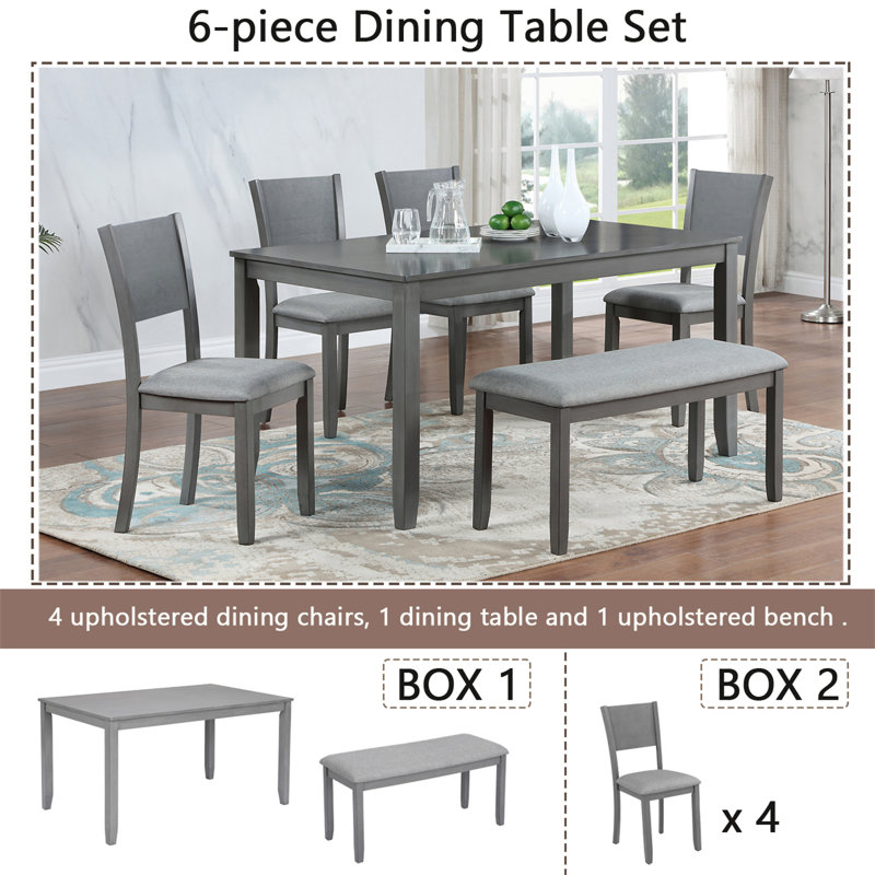 6 Piece Kitchen Dining Set