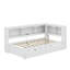 Lit de jour simple avec armoires de rangement, lit gigogne et ports USB-191277670