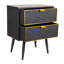 Willcox 50cm W Iron Bedside Table