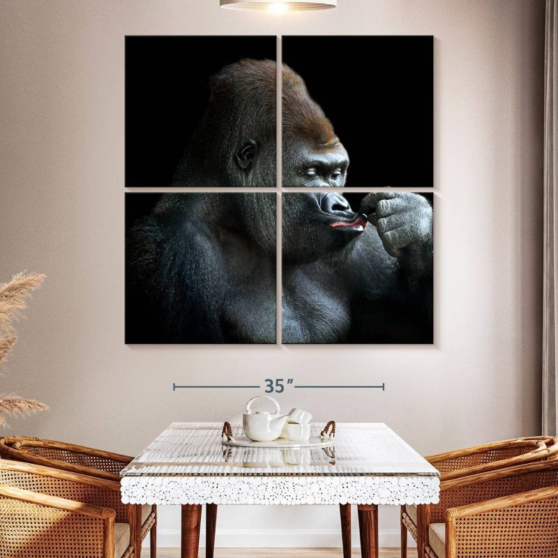 Brampt Relaxing Gorilla, 50'' H x 50'' W
