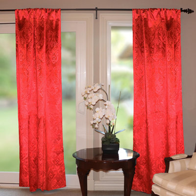 Izea Velvet Room Darkening Curtain Single Panel