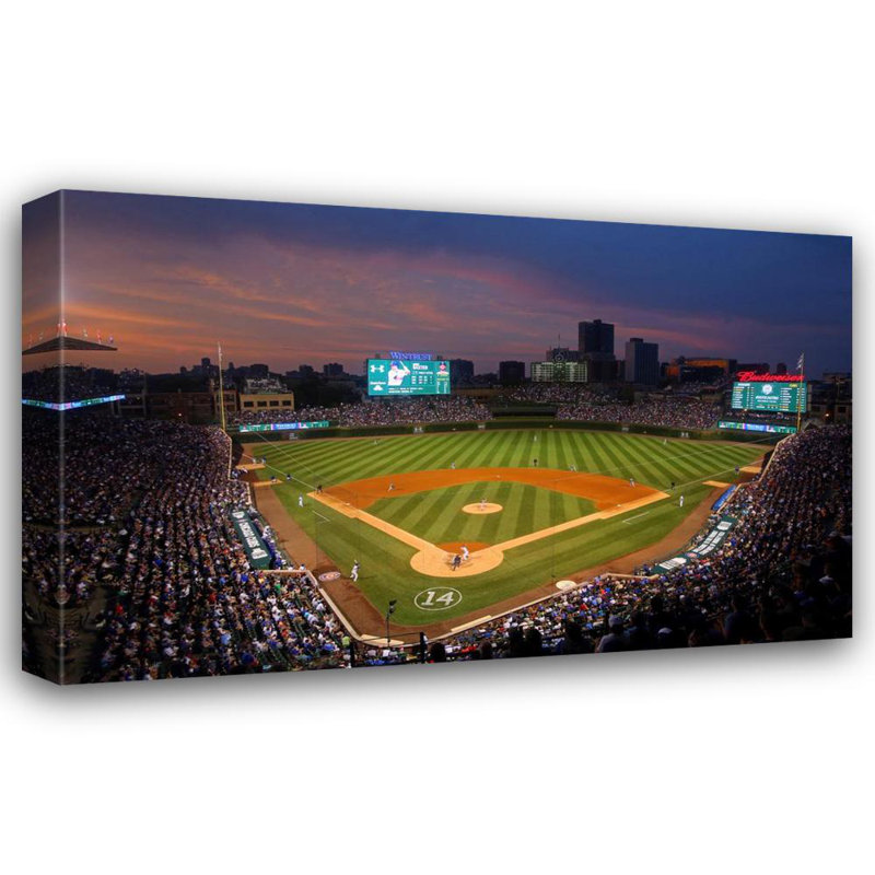 Wrigley Field, 25" H x 40" W