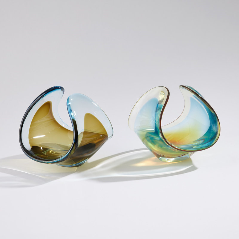 Duet Bowl-Turquoise/Beige