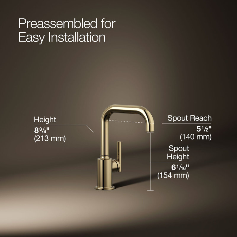 Purist Beverage Faucet, Gold