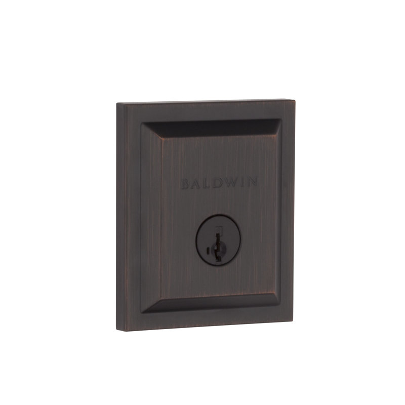 Venetian Bronze Single Cylinder Deadbolt with SmartKey Technology