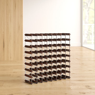 Liddle 72 - Bottle Solid Wood Wine Bottle Rack