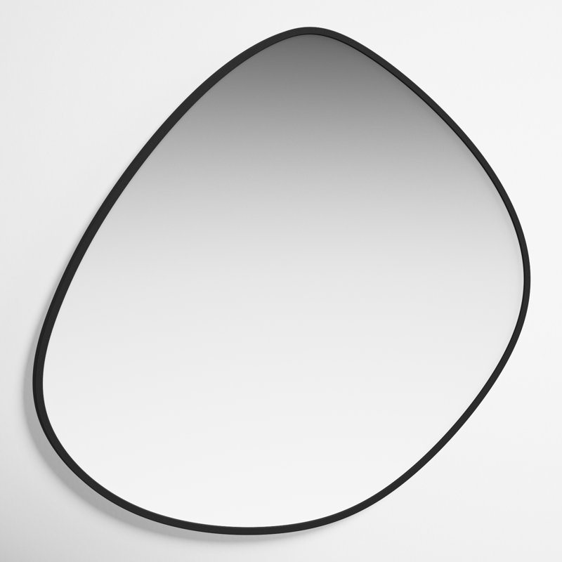 Eastie Metal Mirror, 29" x 28", Black