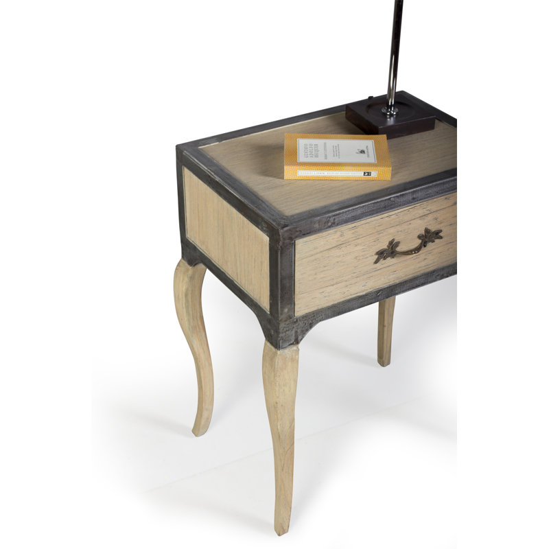 Artisans 132.08cm W Solid Wood Bedside Table
