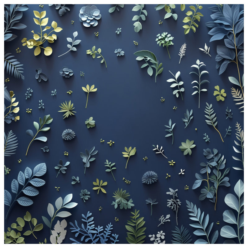Rideaux à motif de feuilles, voilages et voilages à motif floral - 1 panneau, Blockout, 50" x 92" - 1 Panel