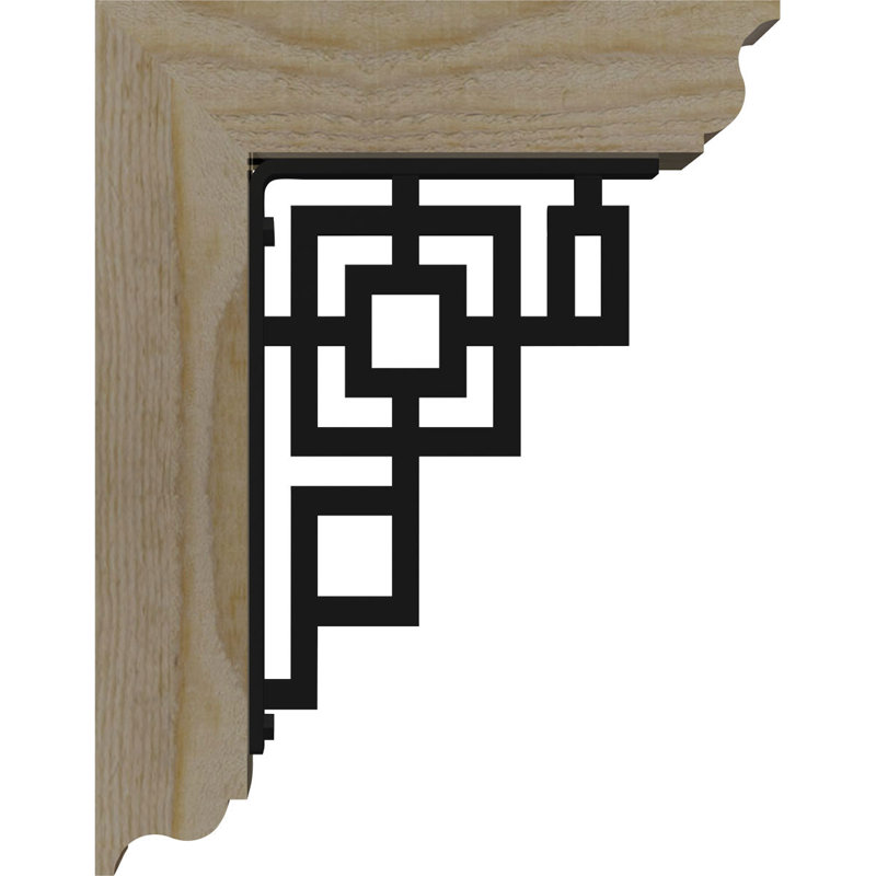 Support de fer simple 4 "Eris, H 18 po x P 15 1/2 po, Sapin de Douglas l 3 1/2 po x T 4 po (lisse)