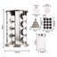 Freestanding Stainless Steel Spice Jar & Rack Set