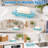 Transparent Blue Dot Glass Soap Dish