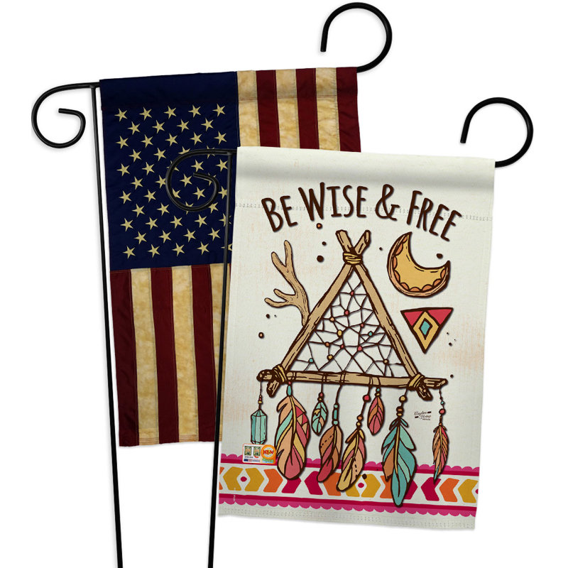 Double Sided 18.5 in. H x 13 in. W Polyester Garden flag