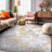 Slavejka Abstract Gray/Yellow/Ivory Area Rug-525762999