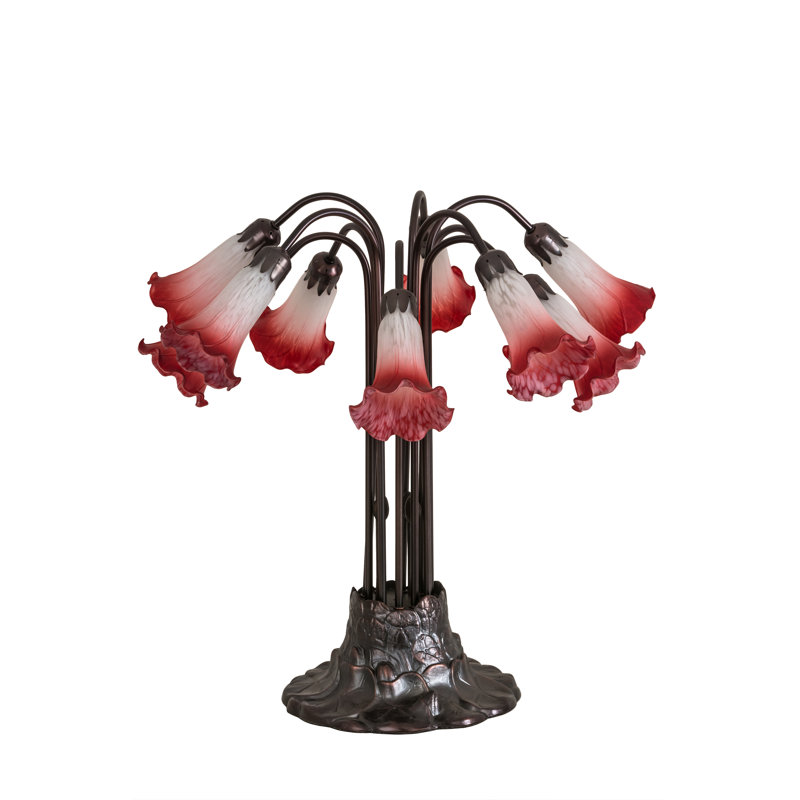 Pond Lily Table Lamp, Pink/White