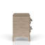 Table de chevet 2 tiroirs, finition sable